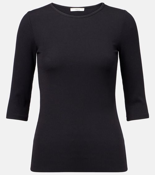Ribbed-knit top