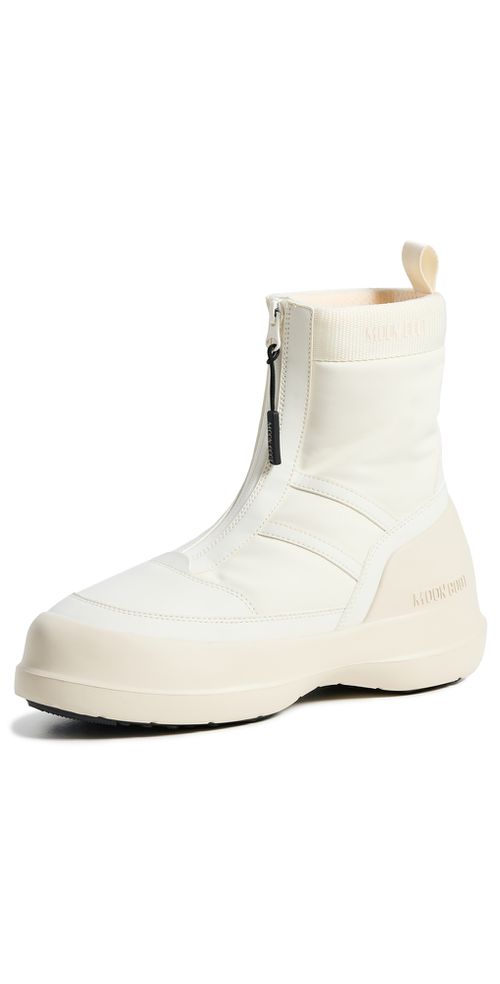 Luna Zip Boots Cream