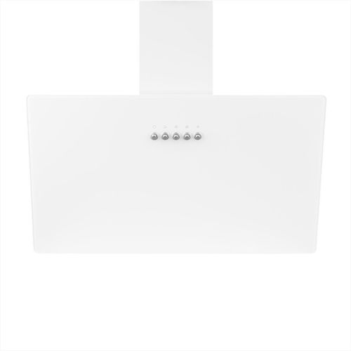 60cm Glass Cooker Hood White Angled Chimney Extractor Fan -  AH60WH