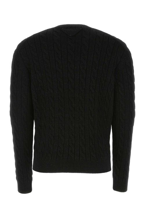 Black Wool Blend Sweater