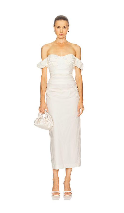 Camila Coelho KLEID MAISY in Ivory. Größe XS. Also in M
