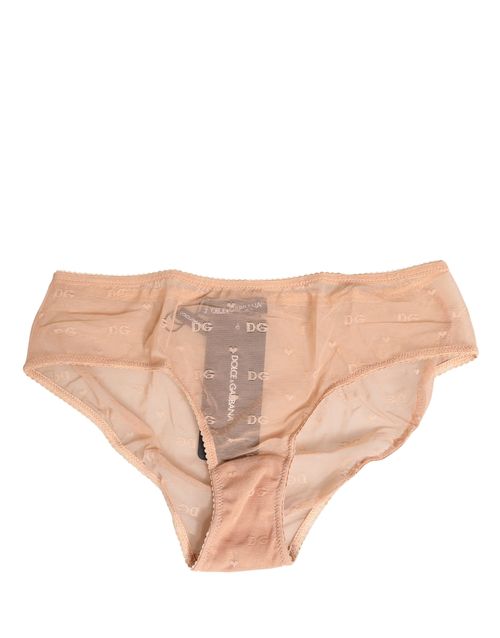 Lace Cheekini Brief — Beige