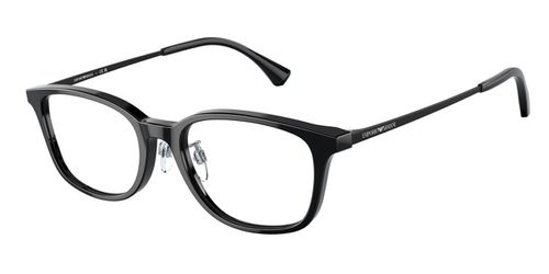Emporio Armani EA3217D Asian Fit 5017 Men's Eyeglasses Black Size 52 - Blue Light Block Available