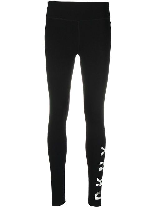 Mid-rise track pants - Black