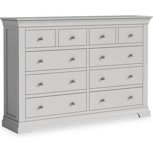 Colette 4 Over 6 Chest Of Drawers | Grey Cream or Warm White | Roseland