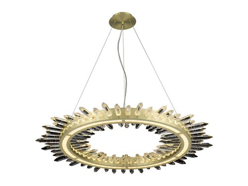 The Original Aspen 1-Light LED Chandelier in Brushed Bra