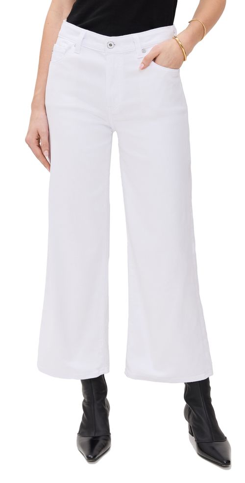 Saige Wide Leg Crop Jeans GALLERY WHITE