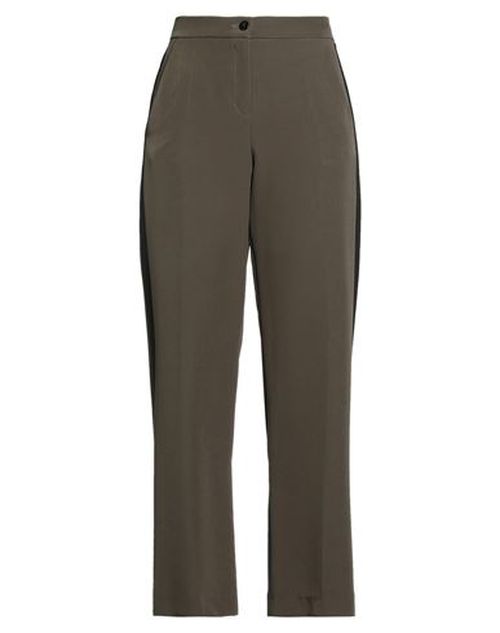 Elena Mirò Woman Pants Military green Size 6 Polyester, Elastane