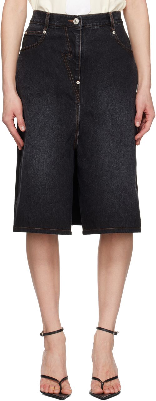 Pushbutton Black Hybrid Regular Skort