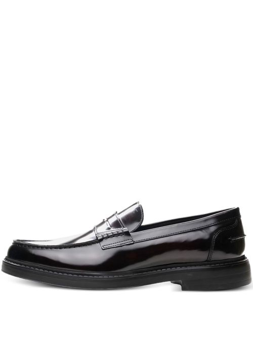 Leather penny loafers - Red
