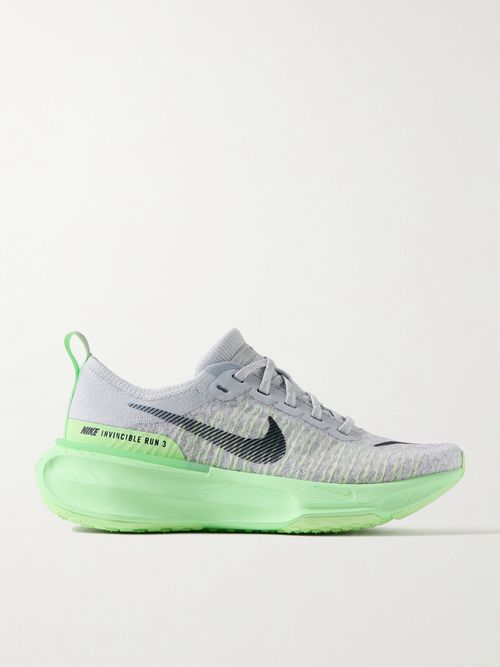Zoomx Invincible 3 Flyknit Sneakers - Green