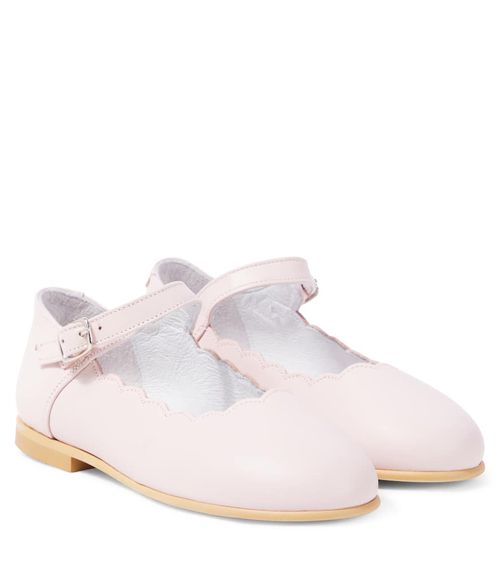 Leather Mary Jane flats