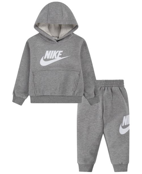 Toddler Kids Club Fleece Pullover Hoodie, 2-Piece Set - Dark Grey Heather