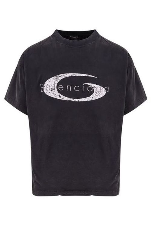 Balenciaga Vintage Loop Crewneck Boxy Fit T-shirt