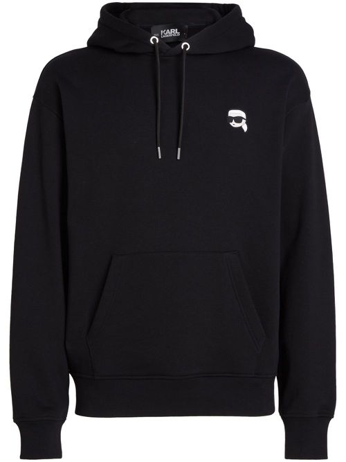 K/IKONIK patch hoodie - Black
