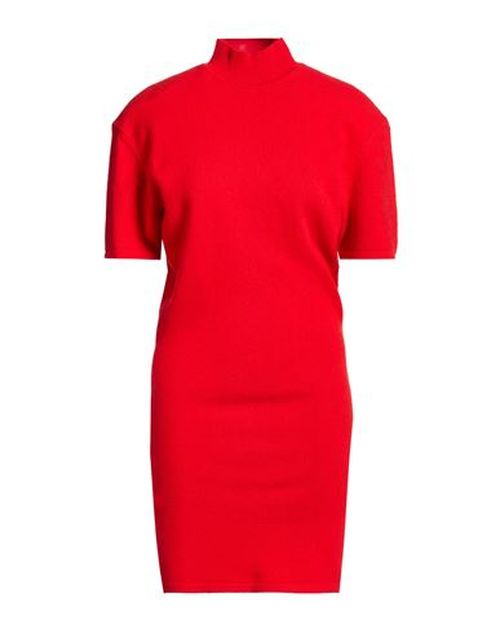 Woman Mini dress Tomato red Size 2 Merino Wool, Polyamide