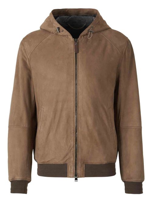 Canali suede jacket - Brown