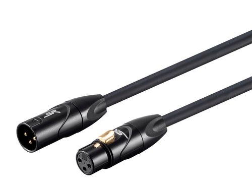 Stage Right by 1.5ft XLR Male to XLR Female 16AWG Cable (Gold Plated) [Microphone & Interconnect]