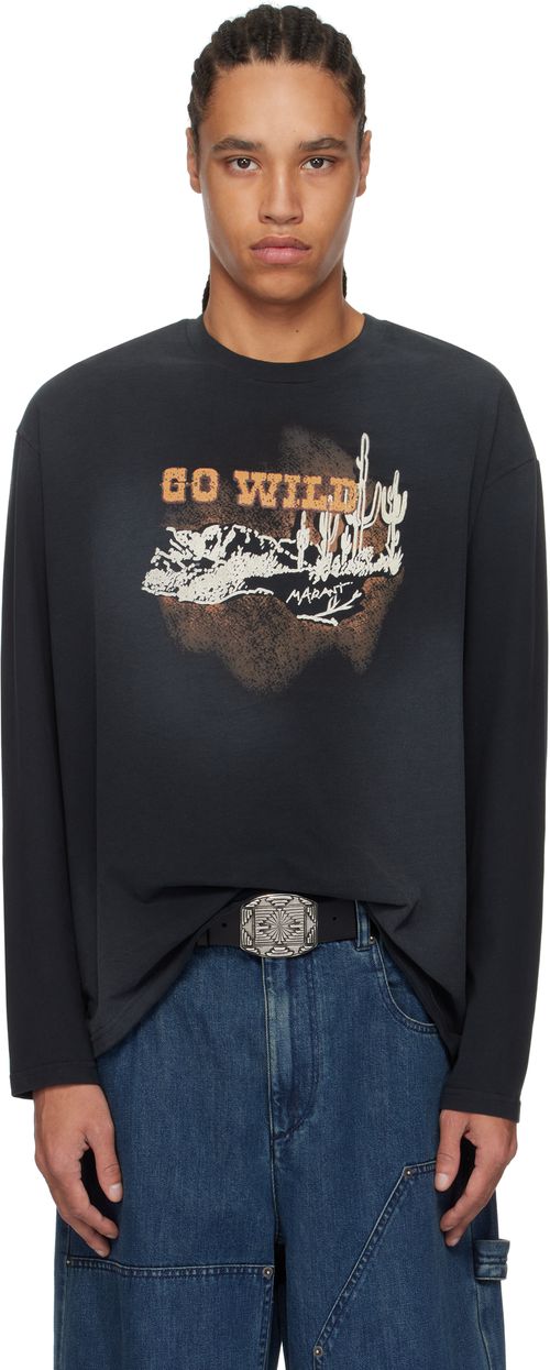 Isabel Marant Black Leiloha T-shirt