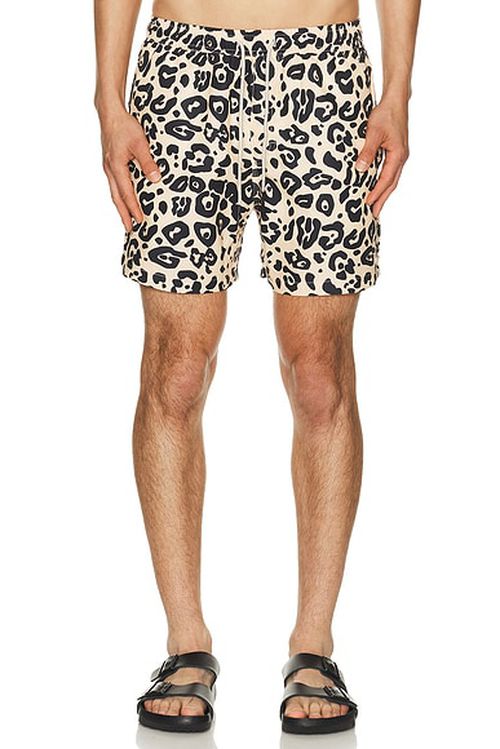 OAS Leo Swim Shorts in Leo - Tan. S also in M, L, XL/1X