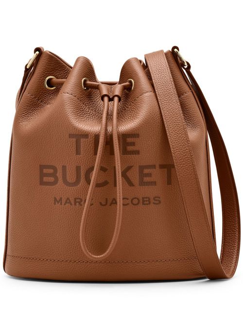 The Leather Shoulder bucket bag - Brown