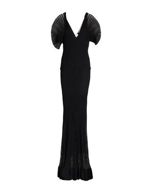 Woman Maxi dress Black Size 6 Viscose, Polyamide