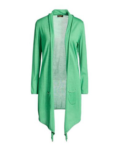Woman Cardigan Sage green Size 10 Recycled cashmere, Silk