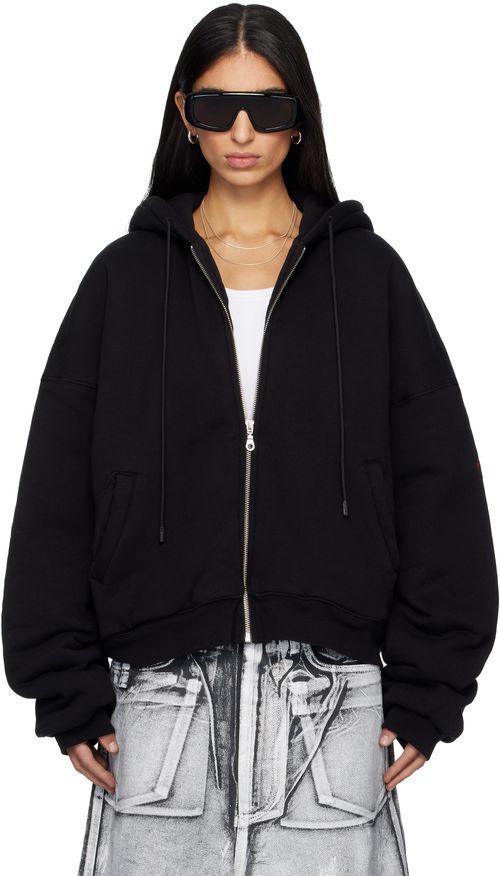 SSENSE Exclusive Black Wadded Hoodie