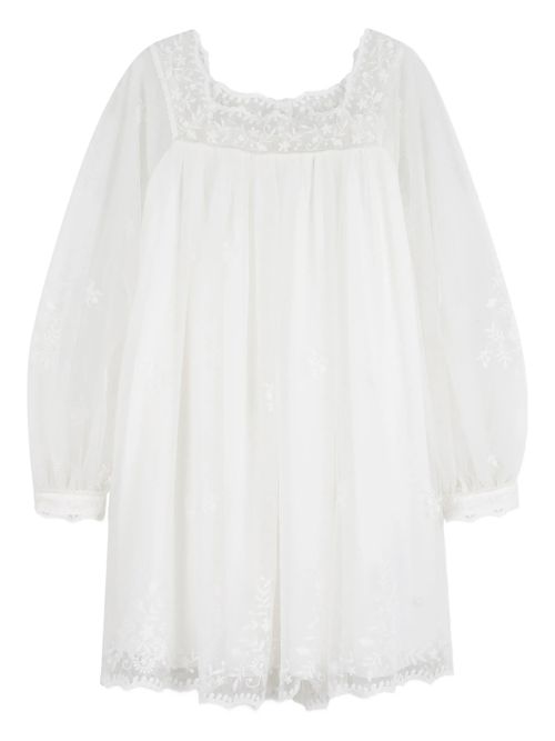 Chloé Floral Embroidered Mini Dress