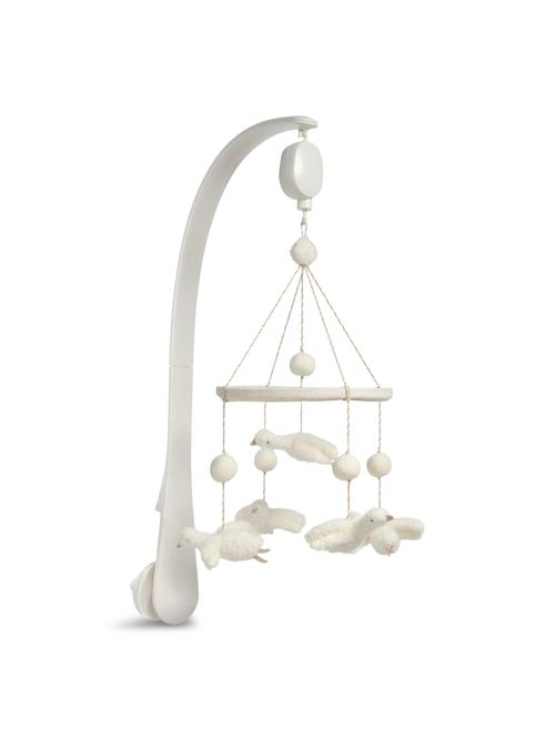 Welcome To The World Duckling Duckling Musical Mobile in Cream, Linen