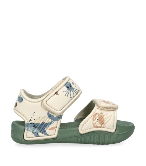 Graphic Print Blumer Sandals
