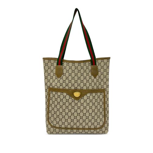 Pre-owned GG Supreme Plus Web Tote Ladies IV5LTNP36F1W7GU3