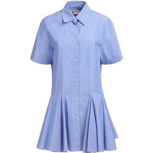 Marni Short Striped Shirt Dress