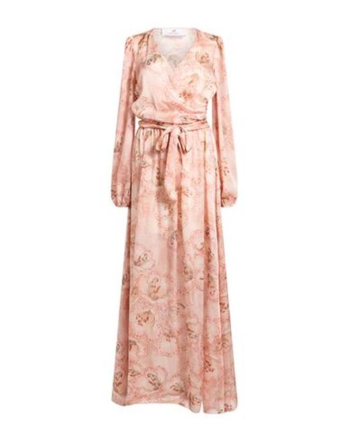 Woman Maxi dress Light pink Size 6 Polyester