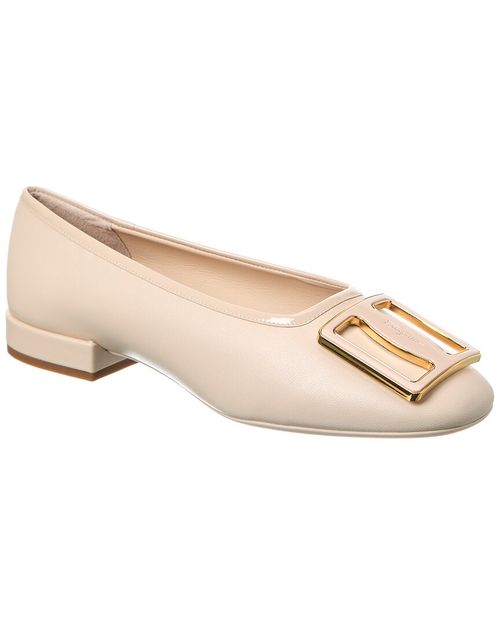 Ferragamo Myrna Leather Ballerina Flat