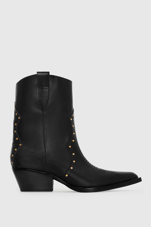 Rebecca Minkoff Cowboy Bootie With Studs In Black