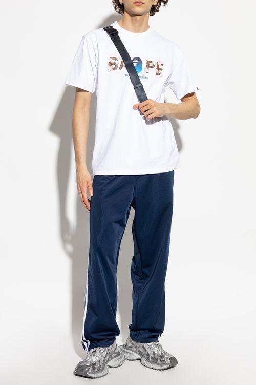 A BATHING APE® T-shirt With Print, Men's, White