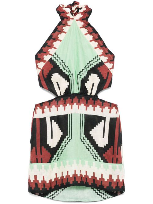 Tide Strenght mini dress - Green