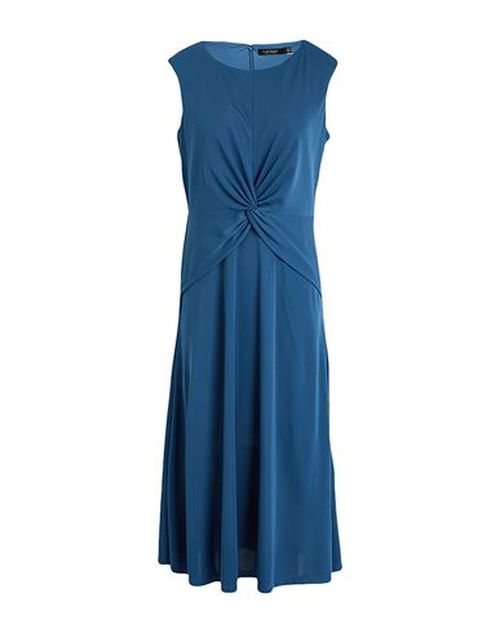 Twist-front Jersey Dress Woman Midi dress Slate blue