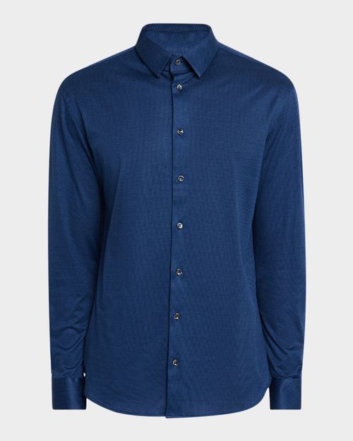 Men's Micro-Structure Jersey Sport Shirt
