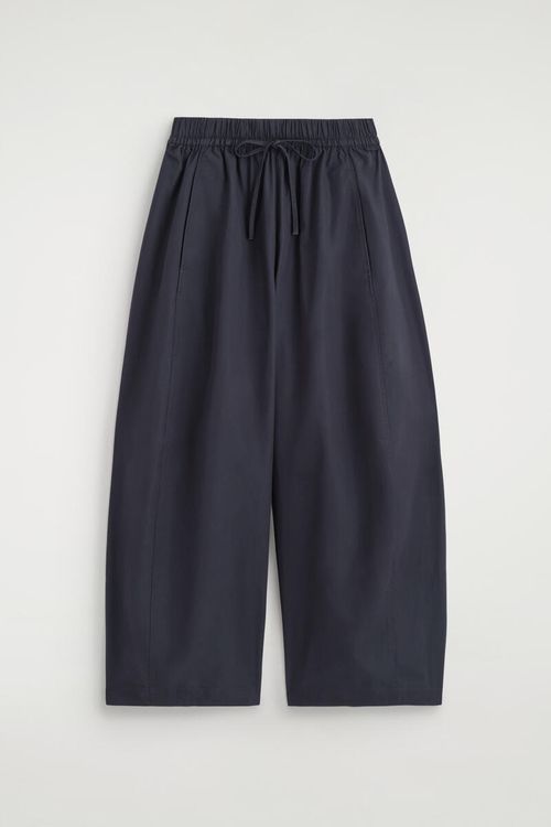 Elasticated Barrel-Leg Pants