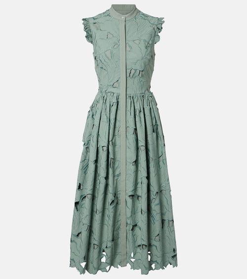 Guipure lace shirt dress