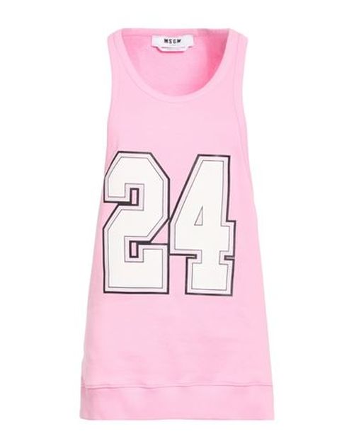 Woman Tank top Pink Size S Cotton