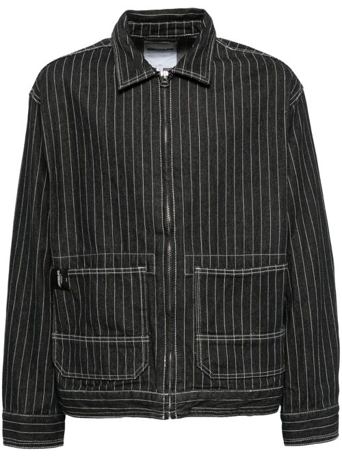Stripe denim jacket - Black