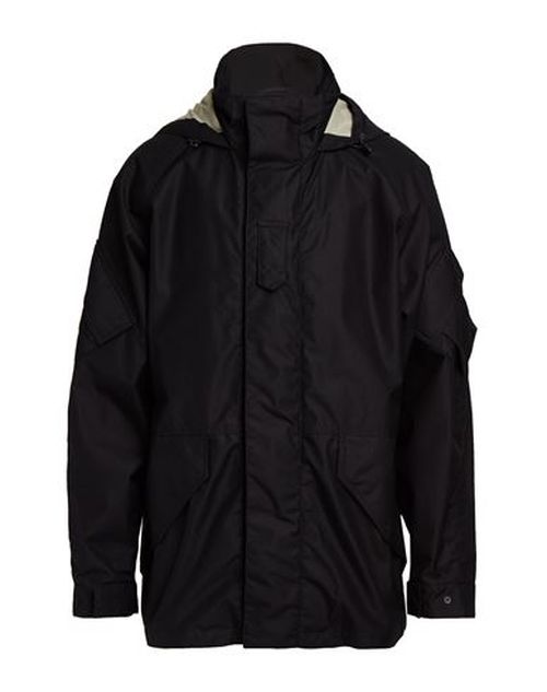 Man Jacket Black Size L Recycled polyamide, Organic cotton
