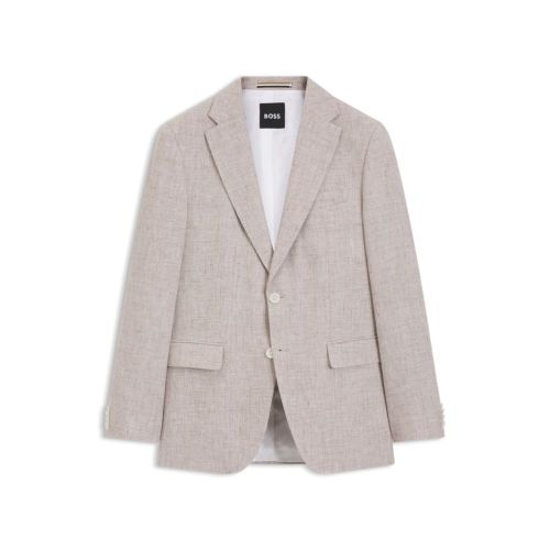 Slim-fit jacket with puppytooth pattern