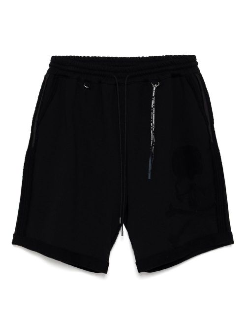 Mastermind World cut-off track shorts - Black