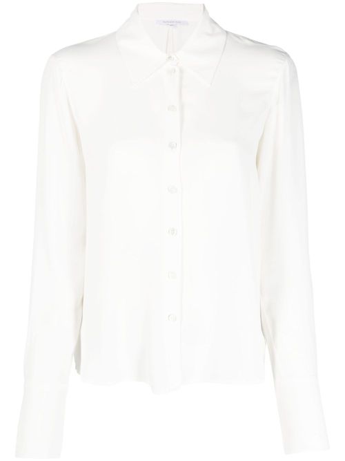 Long-sleeved buttoned shirt - White