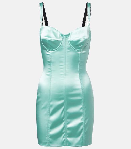Bustier satin dress