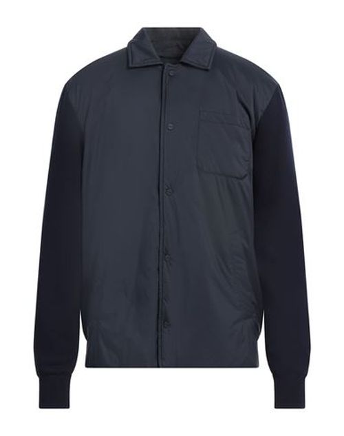 Man Jacket Midnight blue Size 46 Cotton, Polyester, Polyurethane, Polyamide